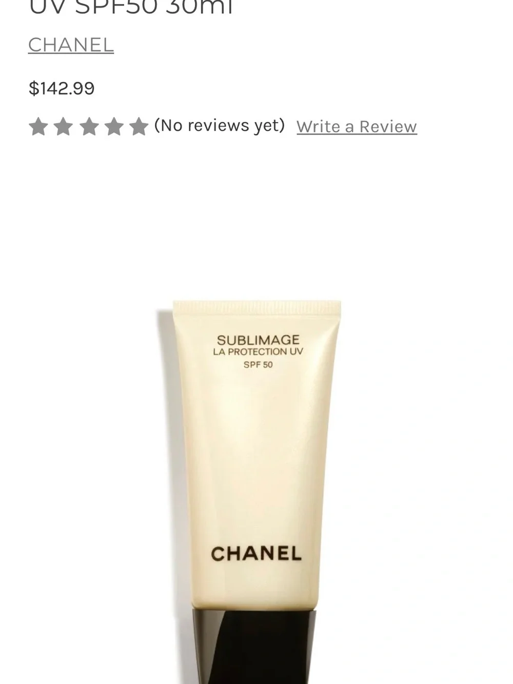 CHANEL Sublimage Primer Tube in Cream & Black